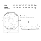 Spa Quadrado Vienna COMPLETA com hidromassagem em acrílico |